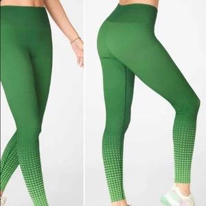 Lime Green Dot Leggings Fabletics